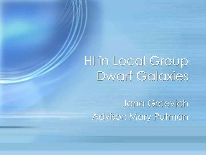 hi in local group dwarf galaxies