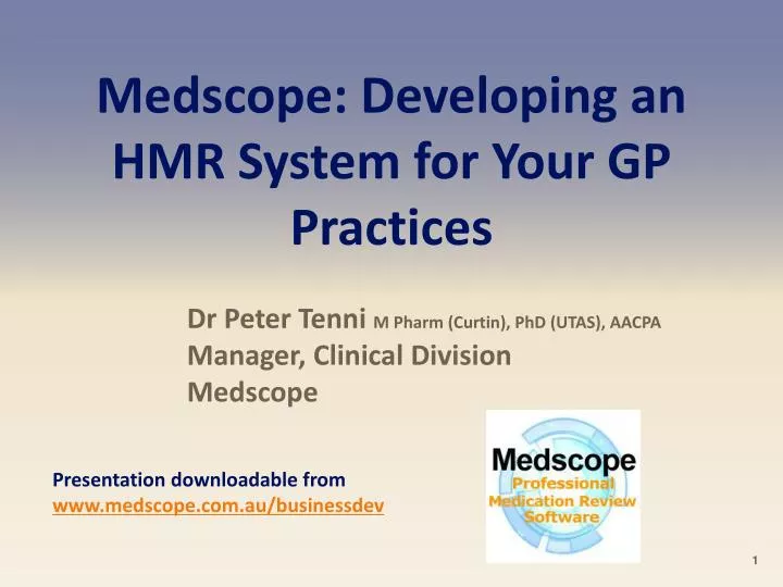 medscope developing an hmr system for your gp practices