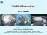 Statistical Downscaling - slide 1
