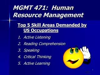 MGMT 471: Human Resource Management