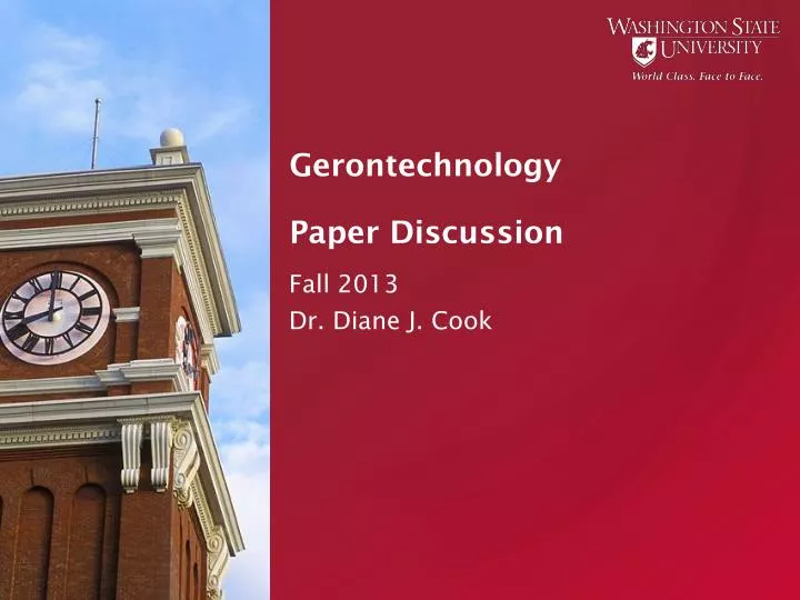 gerontechnology paper discussion