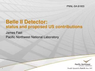 Belle II Detector: status and proposed US contributions