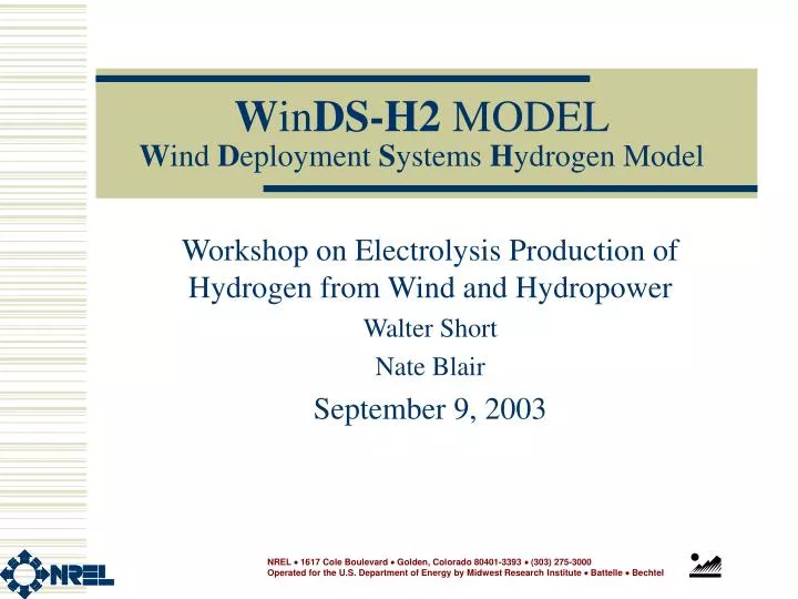 w in ds h2 model w ind d eployment s ystems h ydrogen model