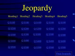 jeopardy