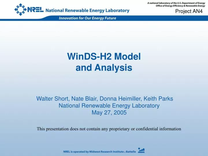 winds h2 model and analysis