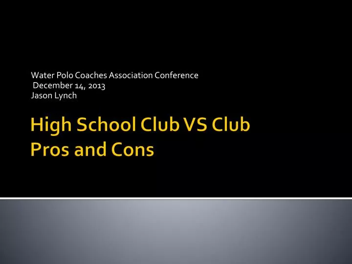 water polo coaches association conference december 14 2013 jason lynch