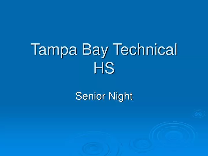 tampa bay technical hs
