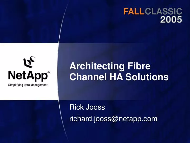 architecting fibre channel ha solutions