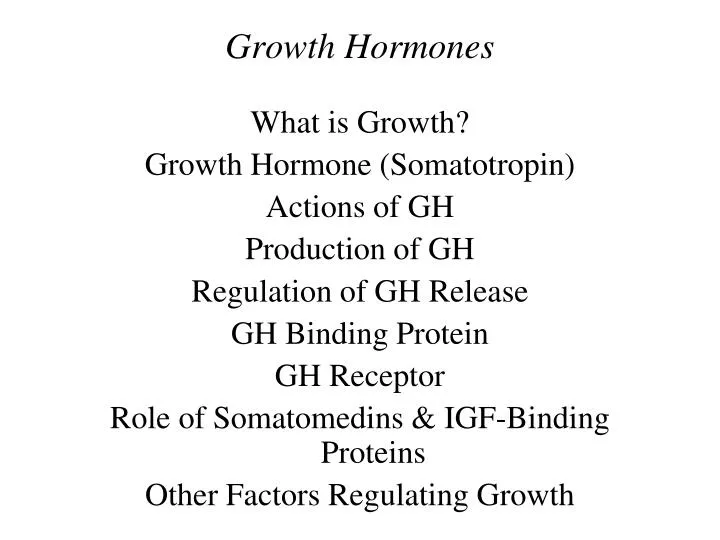 growth hormones