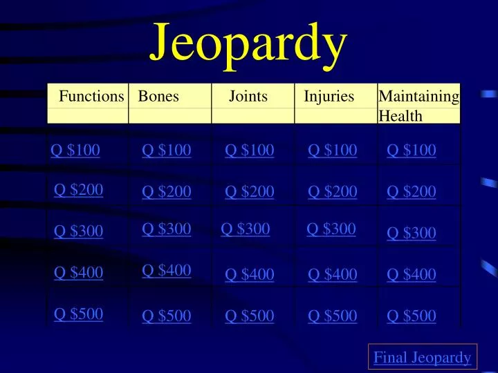 jeopardy