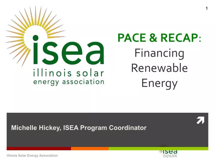 pace recap financing renewable energy
