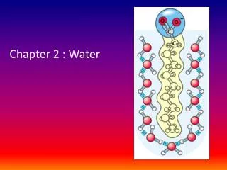 Chapter 2 : Water