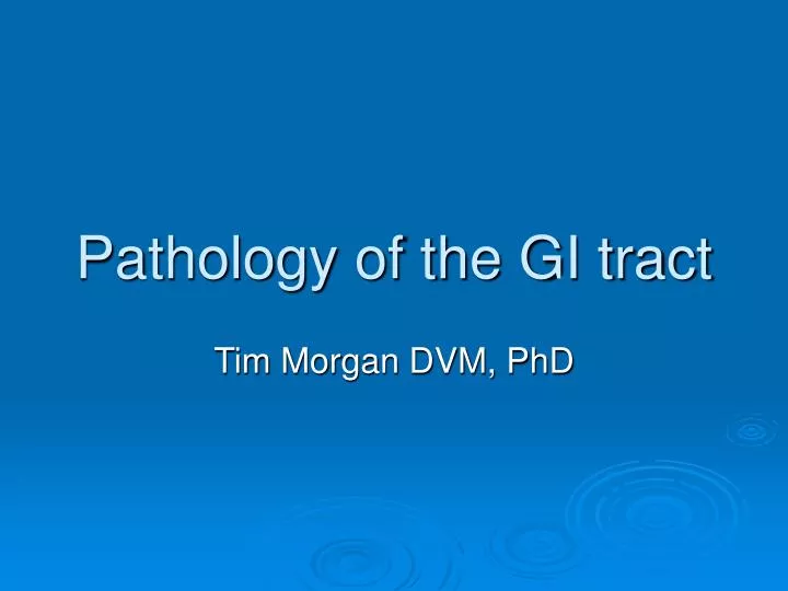 pathology of the gi tract