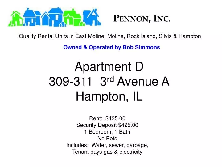 apartment d 309 311 3 rd avenue a hampton il