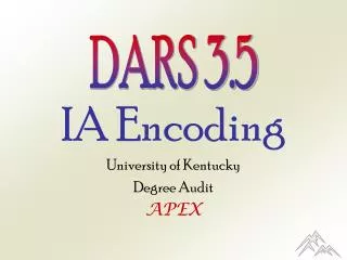 IA Encoding