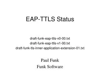 EAP-TTLS Status