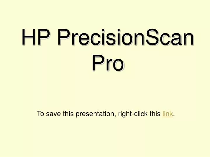 hp precisionscan pro