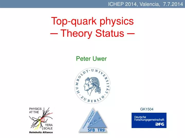 top quark physics theory status