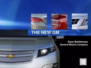 Dave Barthmuss General Motors Company