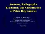 Anatomy, Radiographic Evaluation, and Classification of Pelvic Ring Injuries