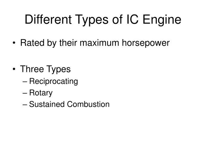 different types of ic engine