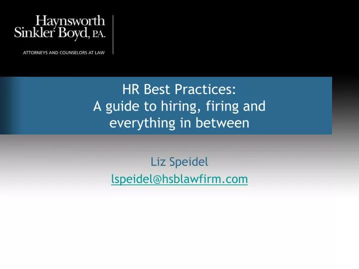 hr best practices a guide to hiring firing and everything in between