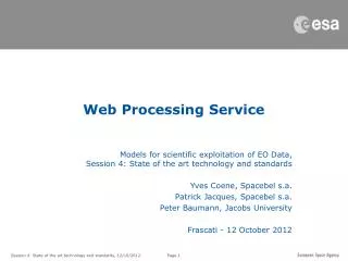 Web Processing Service