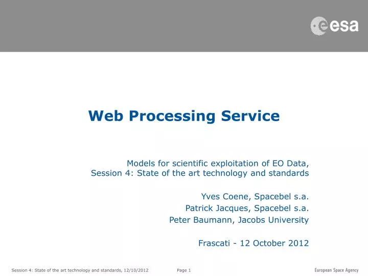 web processing service