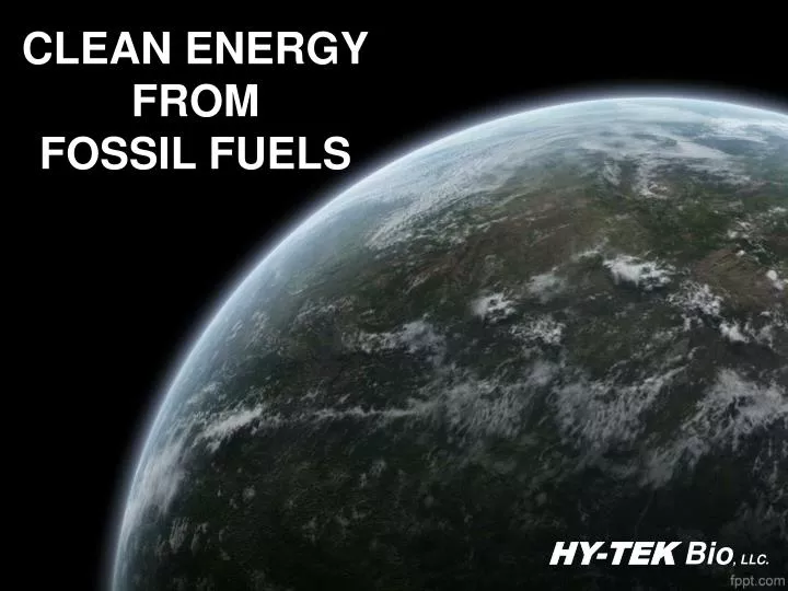 clean energy from fossil fuels