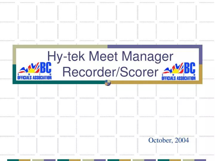 hy tek meet manager recorder scorer
