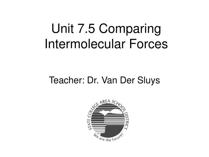 unit 7 5 comparing intermolecular forces