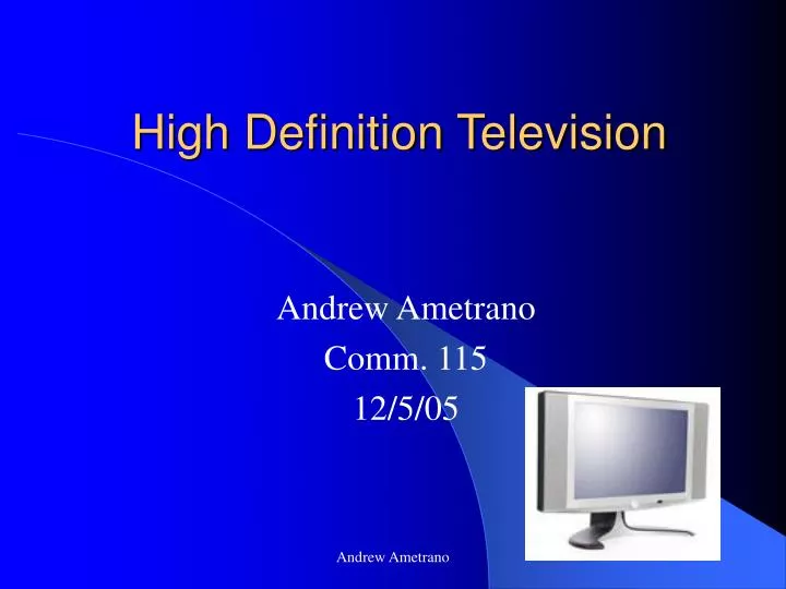 high definition television