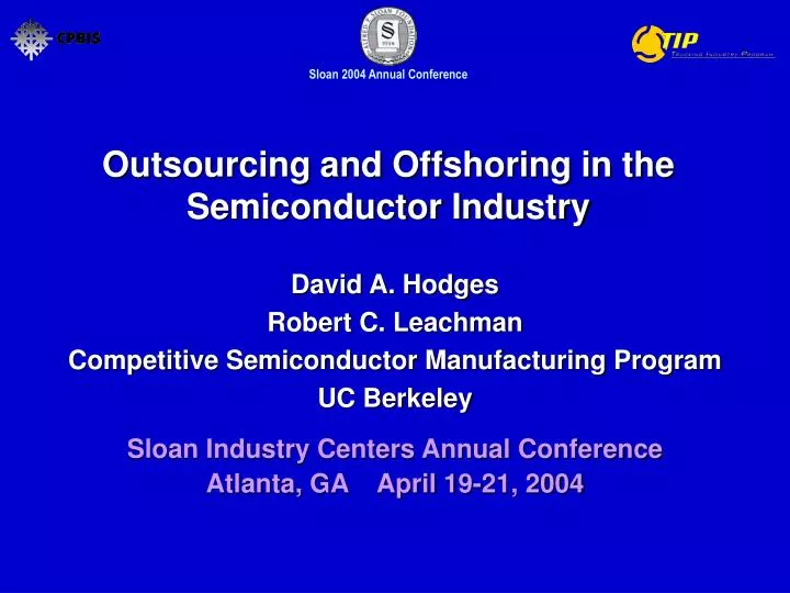 outsourcing and offshoring in the semiconductor industry