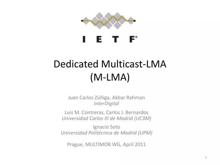 dedicated multicast lma m lma