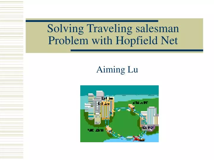 solving traveling salesman problem with hopfield net