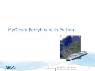 MyOcean Ferrybox with Python