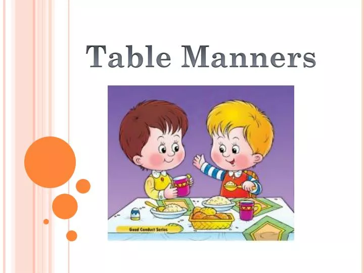 table manners