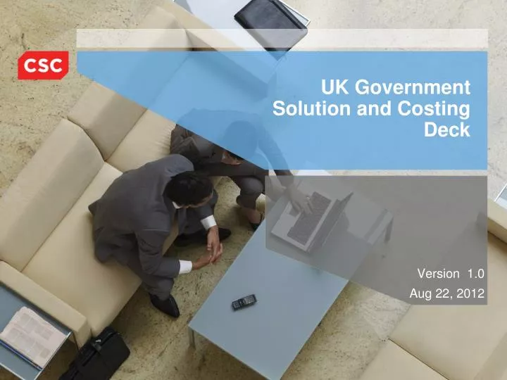 uk government solution and costing deck