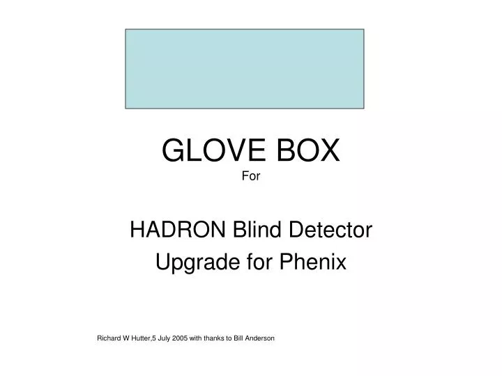 glove box for