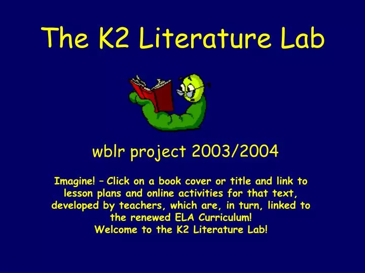 the k2 literature lab