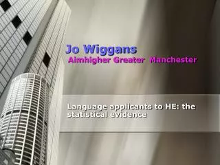 Jo Wiggans Aimhigher Greater Manchester