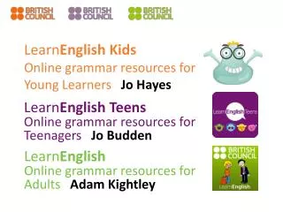 Learn English Kids Online grammar resources for Young Learners Jo Hayes