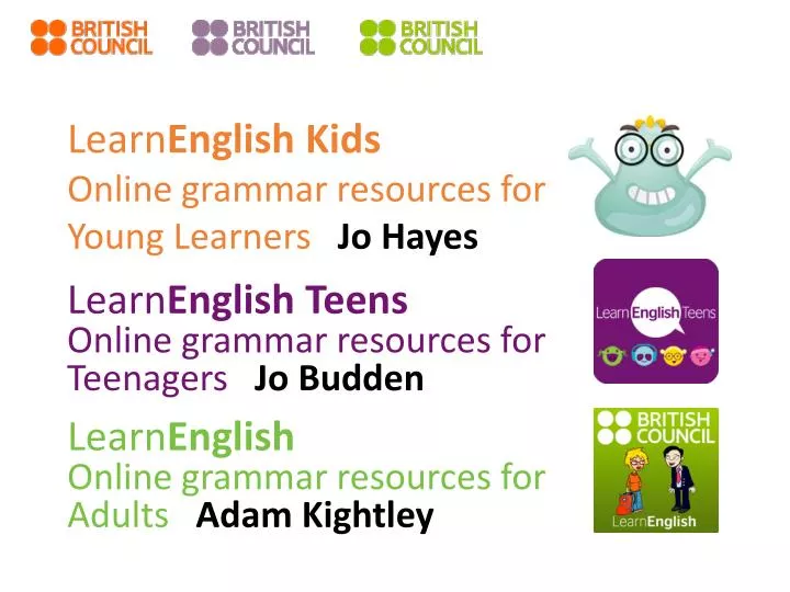 learn english kids online grammar resources for young learners jo hayes