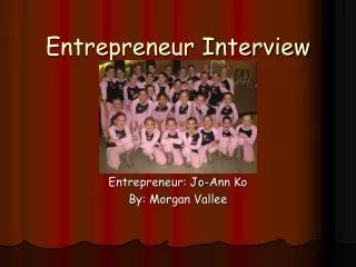 Entrepreneur Interview