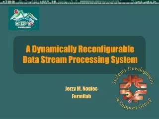 A Dynamically Reconfigurable Data Stream Processing System