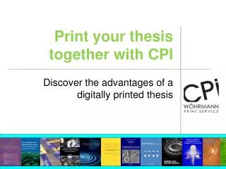 Print your thesis together with CPI