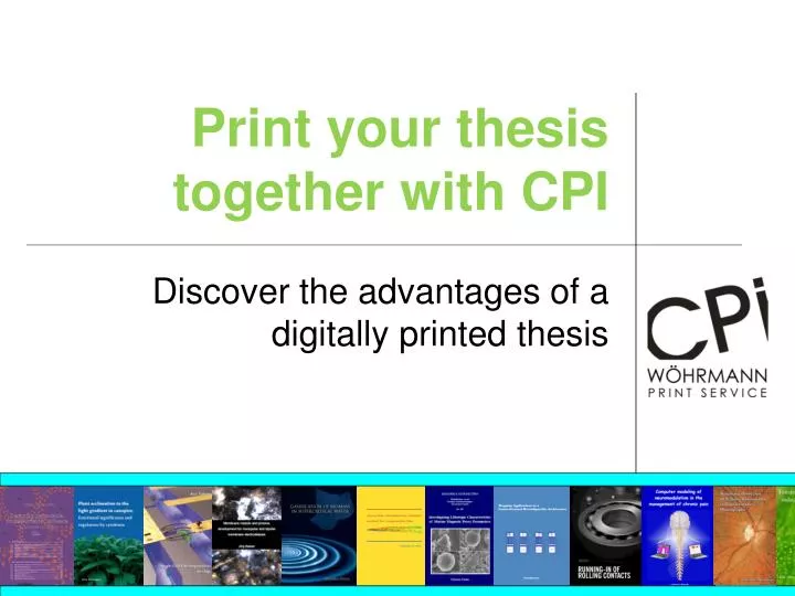 print your thesis together with cpi