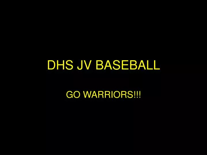 dhs jv baseball