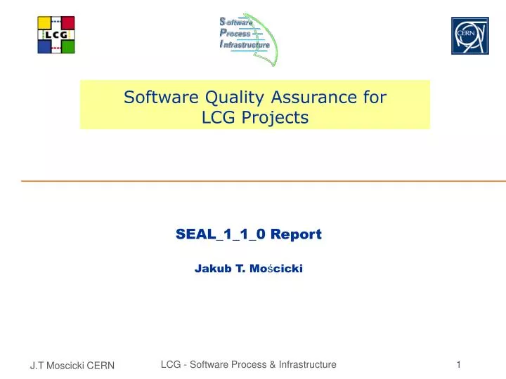 software quality assurance for lcg projects