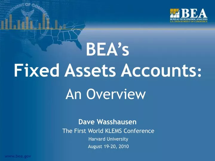 bea s fixed assets accounts
